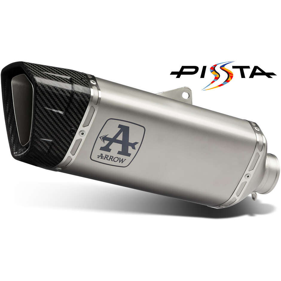 Échappement complet Arrow Pista Titanium avec embout en fibre de carbone pour Yamaha YZF R7 (21-24)