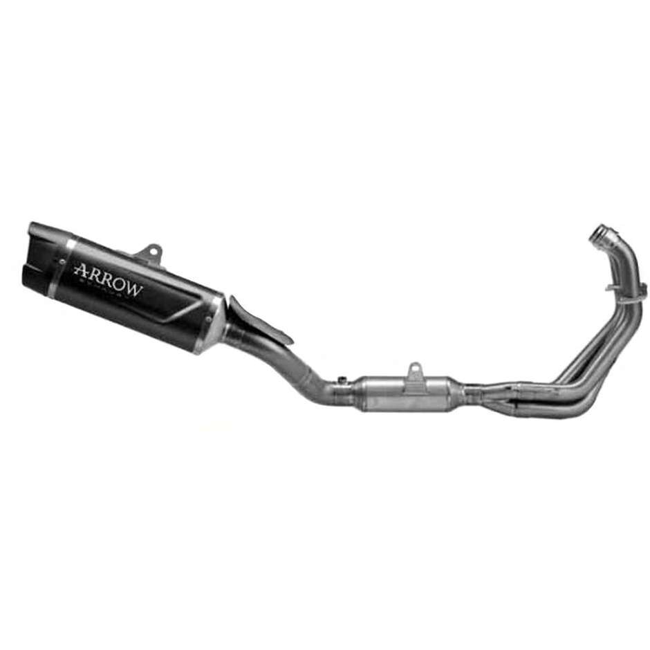 Échappement complet Arrow Racing avec silencieux Indy Race EVO en aluminium foncé pour Yamaha MT-09 / MT-09 SP (24-25)