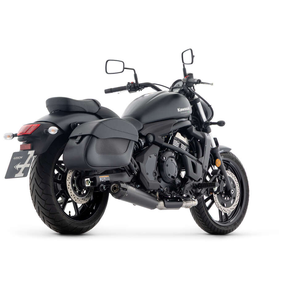 Échappement complet Arrow Rebel avec embout arrière en carbone pour Kawasaki Vulcan S 650 (25-26)