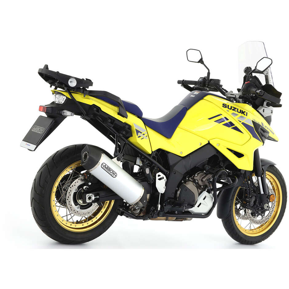 Échappement en aluminium Arrow Maxi Race-Tech avec embout de carburateur pour Suzuki V-STROM 1000 (14-20) ; V-STROM 1050 (20-24)