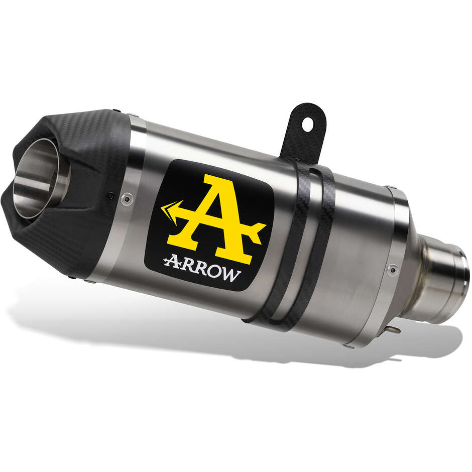 Échappement en titane Arrow Indy Race avec embout de carburateur pour Husqvarna Svartpilen / Vitpilen 125 (21-23)