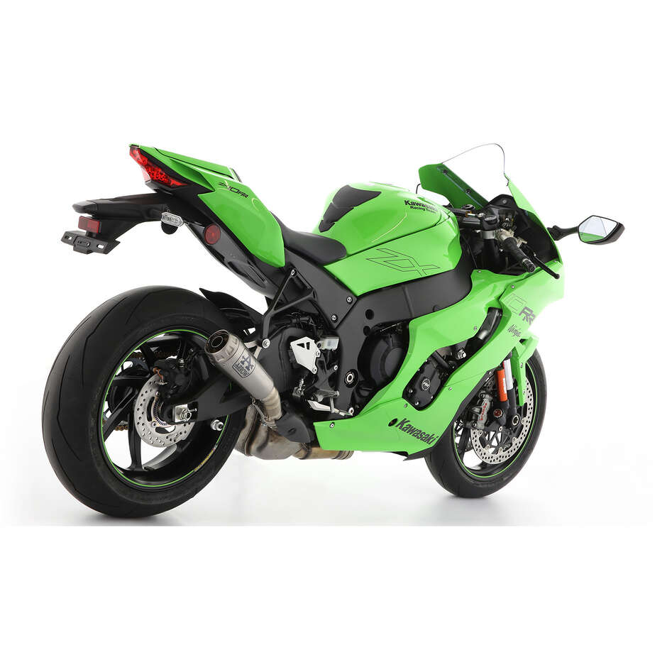 Échappement en titane Arrow Pro-Race avec tube de liaison en titane pour Kawasaki ZX-10RR (21-24)