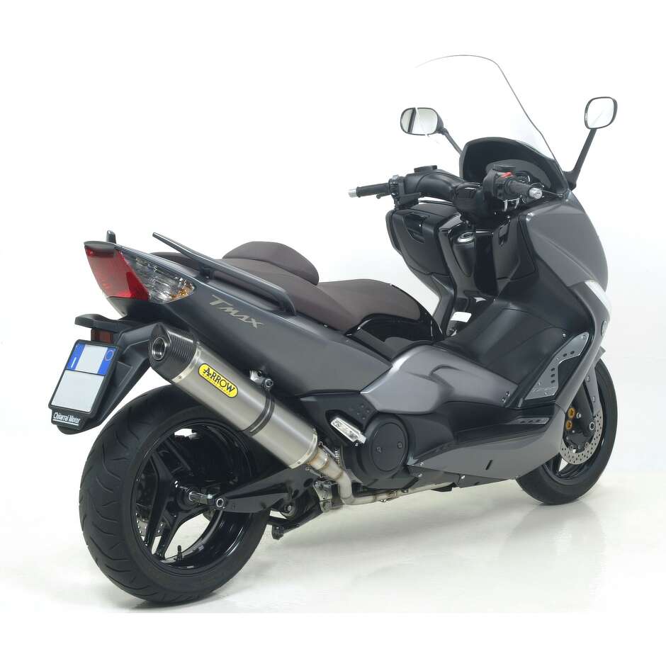 Échappement en titane Arrow Race-Tech avec embout de carburateur pour Yamaha TMAX 500 (08-11) / TMAX 530 (12-16)