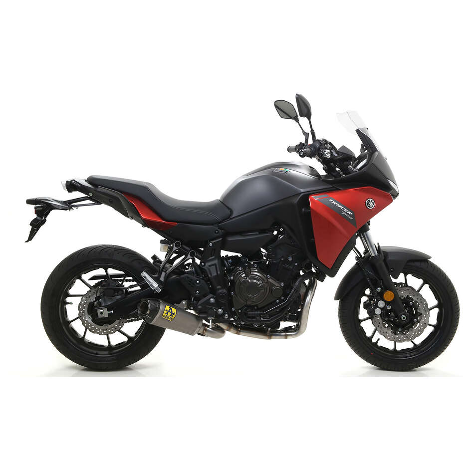 Échappement en titane Arrow Works avec embout de carburateur pour Yamaha MT-07 (21-24) / TRACER 700 (20-24)