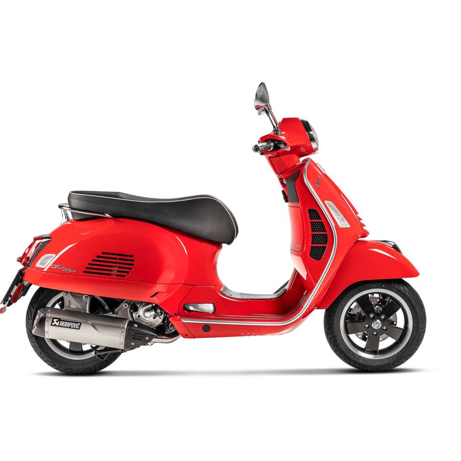 Échappement Slip-On Akrapovic S-VE3SO9-HRSS spécifique aux modèles PIAGGIO Vespa (description)