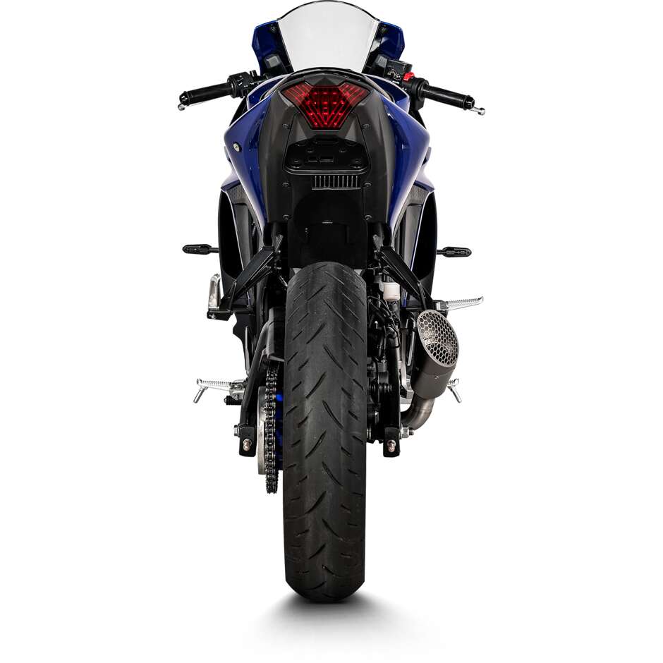 Échappement Slip-On Akrapovic S-Y3SO6-IVOSS spécifique pour YAMAHA YZF-R3 (16-25) ; MT-03 (22-25)