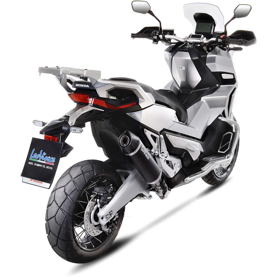 Échappement Slip-On Leovince 14046 BLACK spécifique pour HONDA X-ADV (17-24) ; FORCE 750 (21-24)