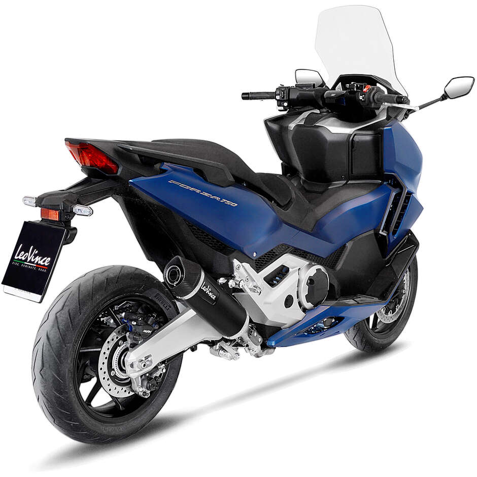 Échappement Slip-On Leovince 14046 BLACK spécifique pour HONDA X-ADV (17-24) ; FORCE 750 (21-24)