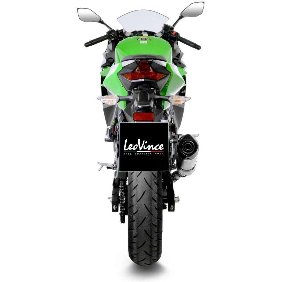 Échappement Slip-On Leovince 14259E LV ONE EVO spécifique pour KAWASAKI Ninja500/SE - Z500/SE (24-25) ; Ninja400 (18-23); Z400 (19-23)