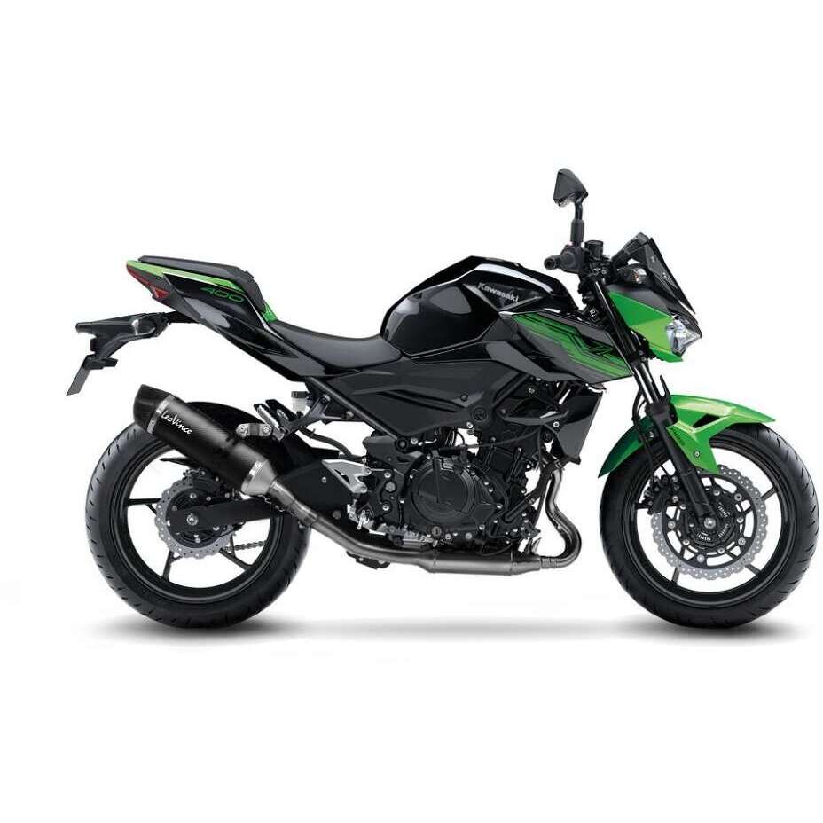 Échappement Slip-On Leovince 14260E LV ONE EVO CARBON FIBER spécifique pour KAWASAKI Ninja500/SE - Z500/SE (24-25) ; Ninja400 (18-23); Z400 (19-23)