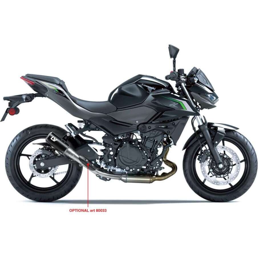 Échappement Slip-On Leovince 15400BU LV CORSA Black Edition spécifique pour KAWASAKI Ninja 400 (18-23); Z 400 (19-23); Ninja 500/SE (24-26); Z 500/S (24-26)