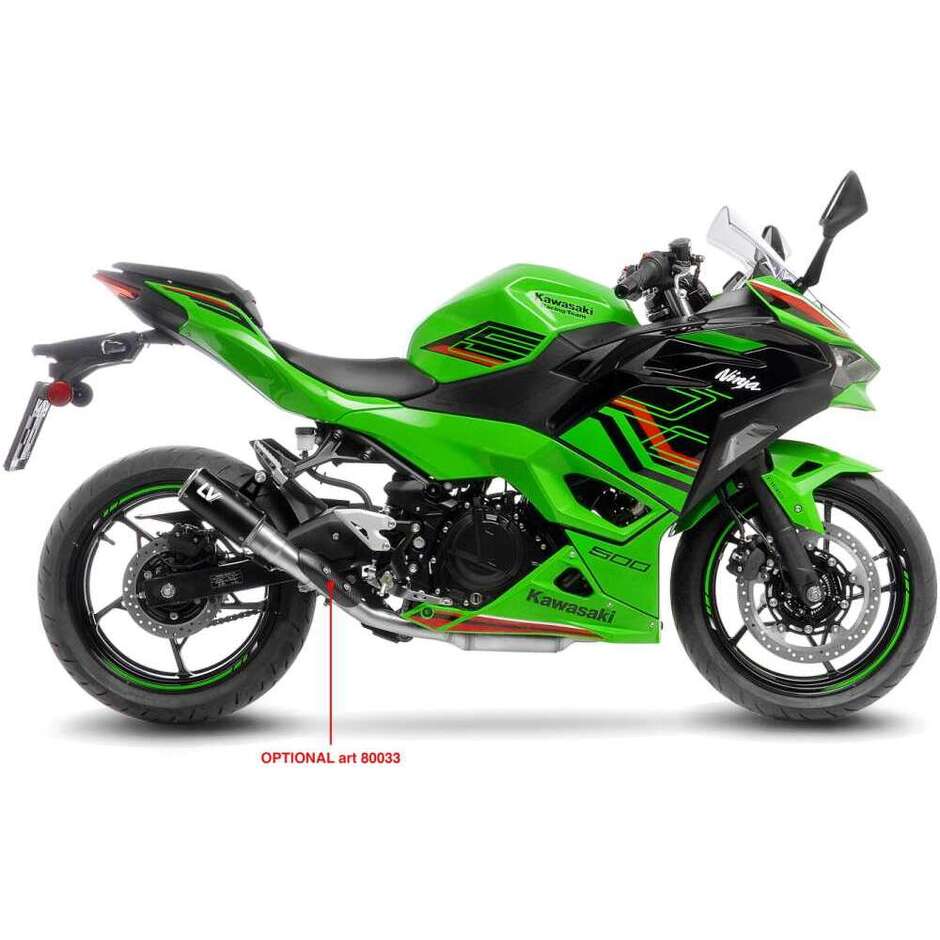 Échappement Slip-On Leovince 15400BU LV CORSA Black Edition spécifique pour KAWASAKI Ninja 400 (18-23); Z 400 (19-23); Ninja 500/SE (24-26); Z 500/S (24-26)