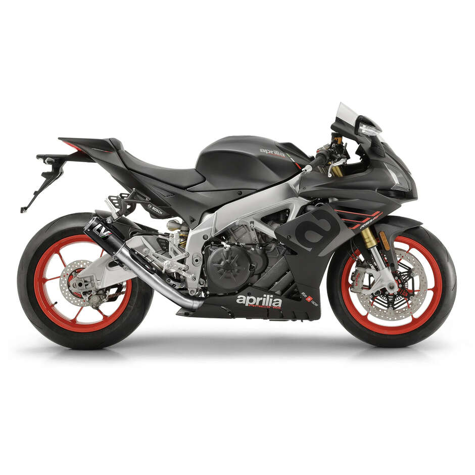 Échappement Slip-On Leovince 15401CU LV CORSA FIBRE DE CARBONE spécifique pour APRILIA RSV41000RR - TuonoV41100/Factory/RR (19-20) ; RSV41100/Usine - TuonoV41100/Usine (21-24)