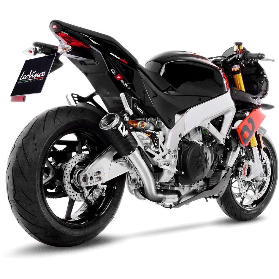 Échappement Slip-On Leovince 15401CU LV CORSA FIBRE DE CARBONE spécifique pour APRILIA RSV41000RR - TuonoV41100/Factory/RR (19-20) ; RSV41100/Usine - TuonoV41100/Usine (21-24)