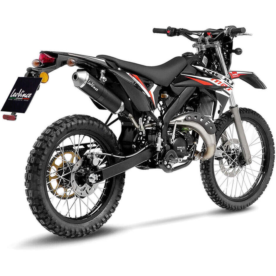 Échappement Slip-On Leovince 17003 X-FIGHT Fibre de carbone Spécifique pour RIEJU MRT 50 / MRT 50 PRO / MRT 50 SM PRO (21-23)