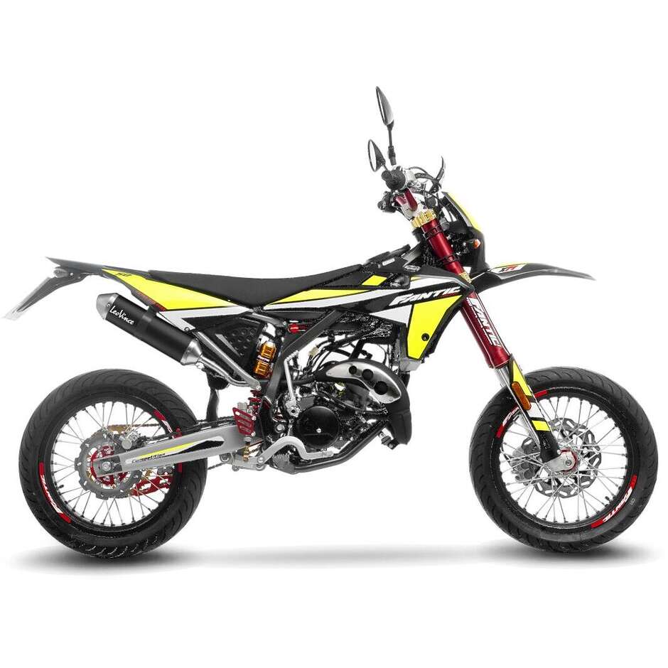 Échappement Slip-On Leovince 17006B X-FIGHT Black Edition Spécifique pour FANTIC MOTOR XE 50 Competition / Performance (21-24); XM 50 Competition / Performance (21-24)