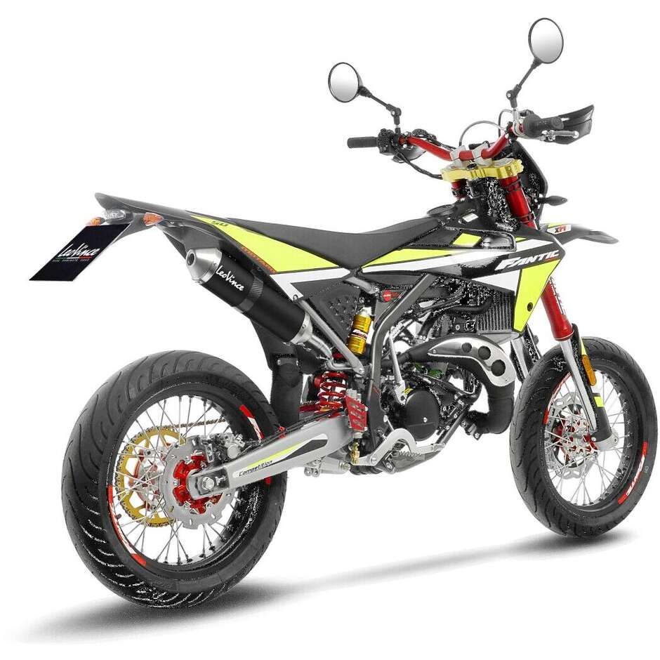 Échappement Slip-On Leovince 17006B X-FIGHT Black Edition Spécifique pour FANTIC MOTOR XE 50 Competition / Performance (21-24); XM 50 Competition / Performance (21-24)