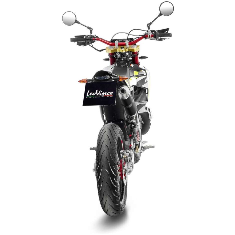 Échappement Slip-On Leovince 17006B X-FIGHT Black Edition Spécifique pour FANTIC MOTOR XE 50 Competition / Performance (21-24); XM 50 Competition / Performance (21-24)