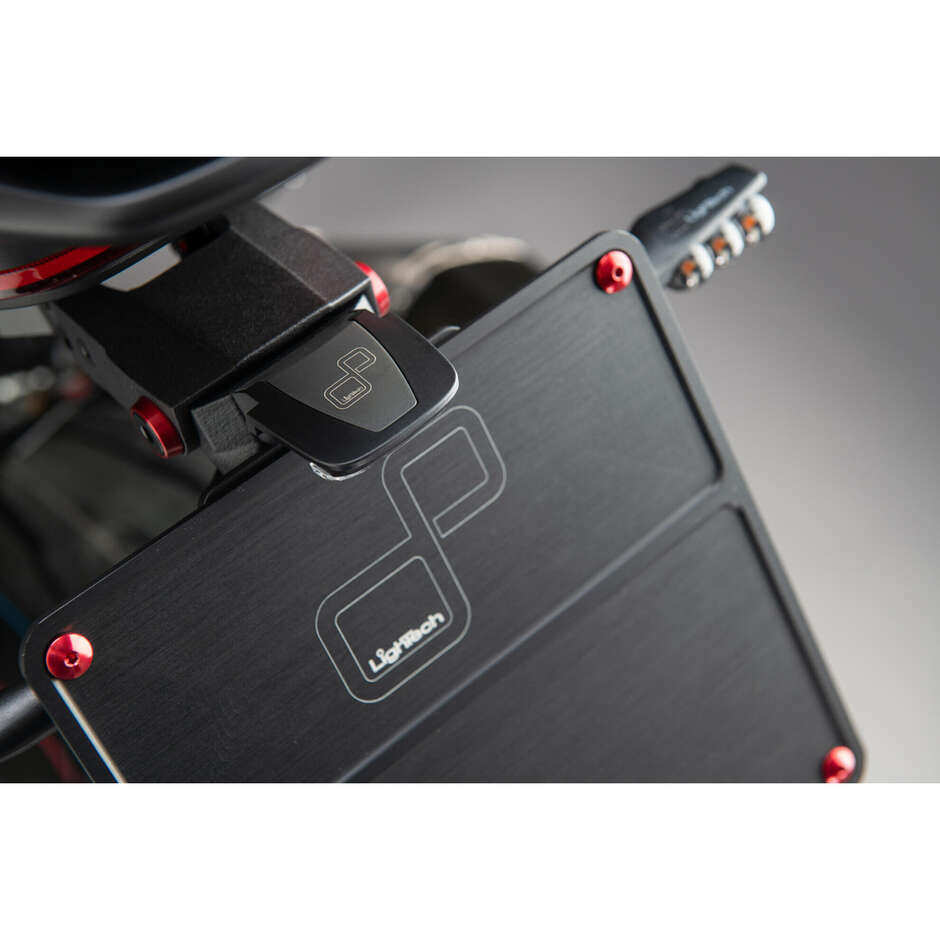 Éclairage de plaque d'immatriculation LED homologué Lightech LT012, noir