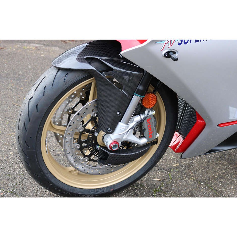 Écrou DA395 Axe de roue avant Ducati MV Agusta CNC Racing Rouge