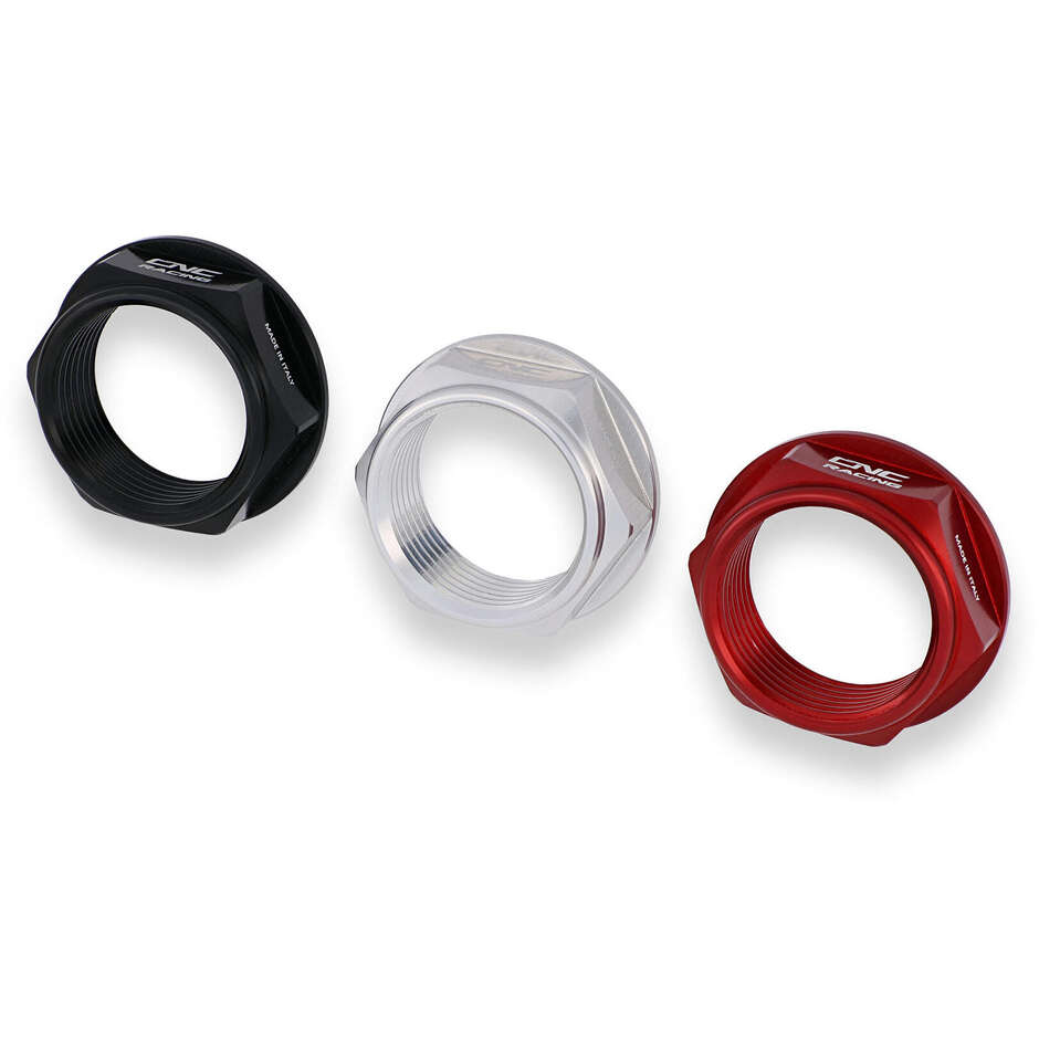 Écrou d'axe de roue avant Aprilia CNC Racing rouge DA402