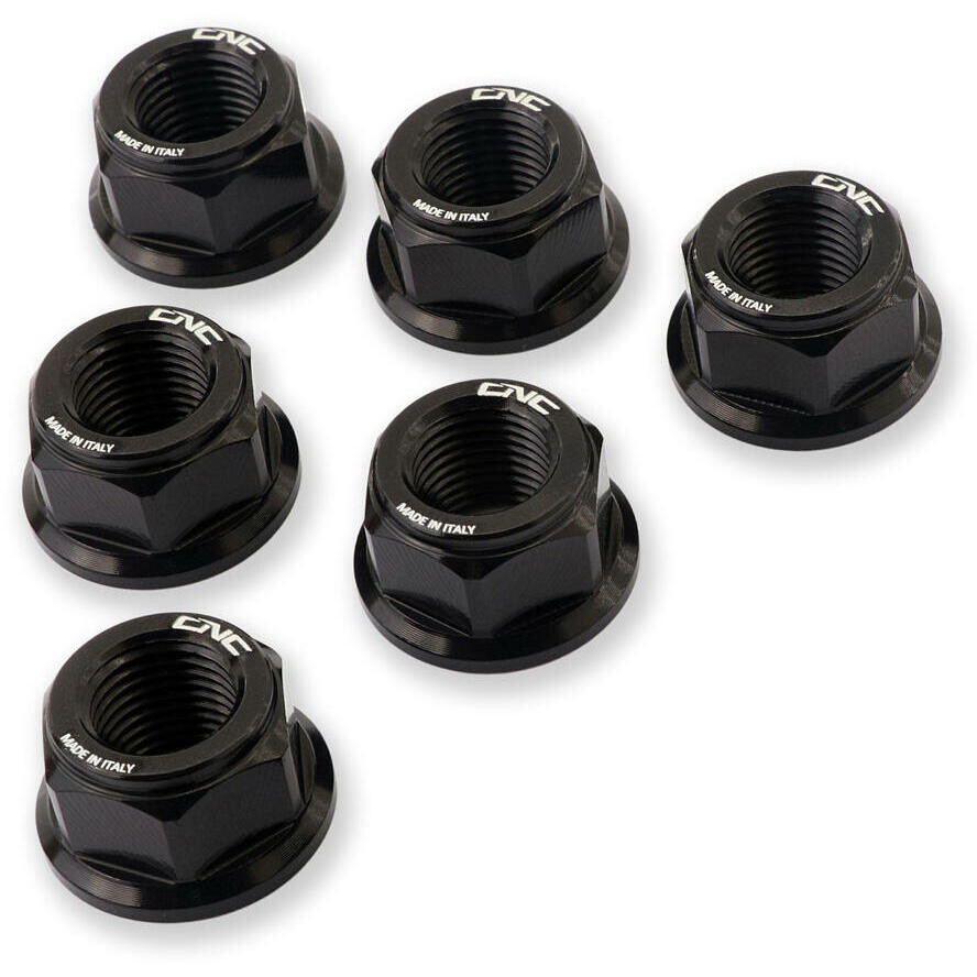 Écrous couronne DA387 M10x1,25 CNC Racing Noir