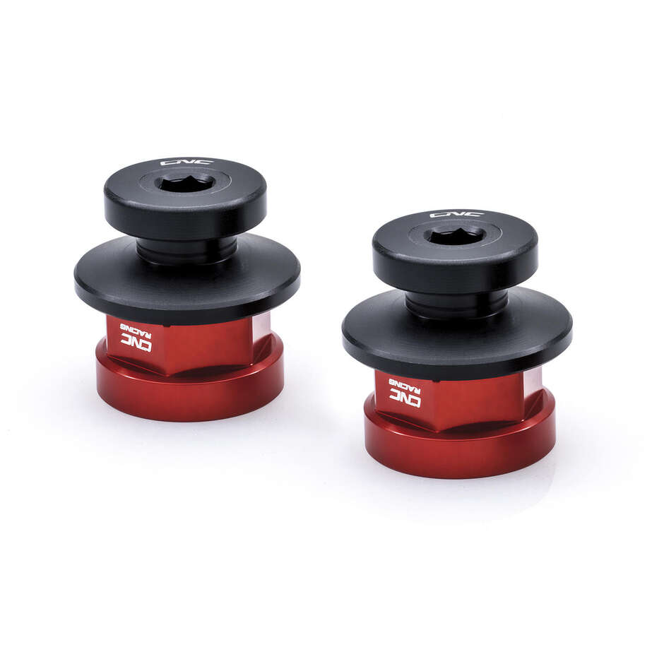 Écrous de roue arrière Ducati SC200 avec support de béquille CNC Racing Red