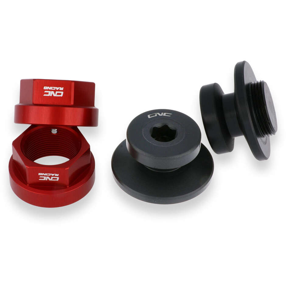 Écrous de roue arrière Ducati SC200 avec support de béquille CNC Racing Red