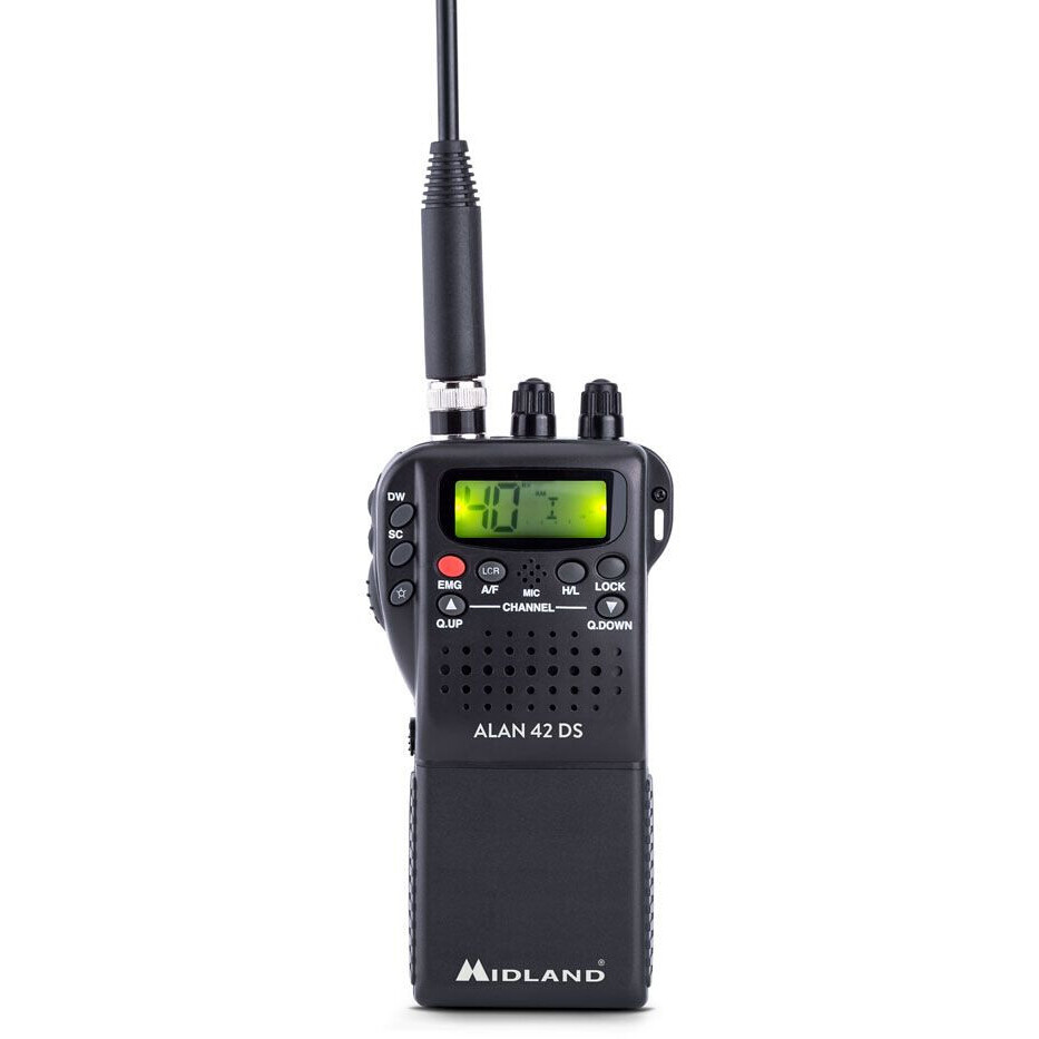 Émetteur-récepteur portable Midland Alan 42 DS Noir