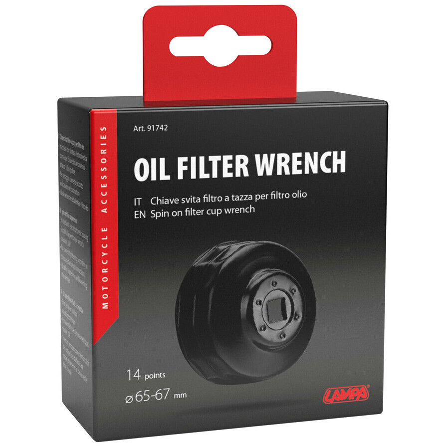 Ölfilterschlüssel 65-67 mm mit 14 Seiten